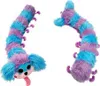 Two views of a plush toy caterpillar with a dog-like face. Produktbild-Vorschau