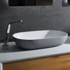 Aufsatzwaschbecken O-540 - Mineralguss - Grau/Weiß, matt - Produktbild-Vorschau 2