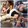 A collage of four images showing people exercising and a close-up of a shoulder brace. Anteprima dell’immagine prodotto