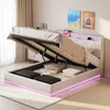 UnboxG Polsterbett 140×200 cm in Weiß – Stauraumbett mit Produktbild-Vorschau 1