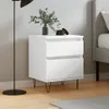 vidaXL Nachttisch Weiß 40x35x50 cm Holzwerkstoff Produktbild-Vorschau 1