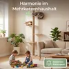 WOOWOOD Wandkratzbaum für Katzen, deckenhoch bis 206 cm, Produktbild-Vorschau 2