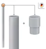 INEFA 100cm Fallrohr Kunststoff DN100 (100mm) Grau, Produktbild-Vorschau 3