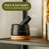 Mörser aus Granit klein mit Stößel - Für ein feines Produktbild-Vorschau 4