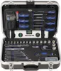 An open tool case filled with various tools. Produktbild-Vorschau