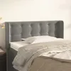 vidaXL Kopfteil mit Ohren Hellgrau 83x16x78/88 cm Samt Produktbild-Vorschau 2