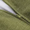 A close-up view of a green fabric with a zipper. Produktbild-Vorschau