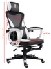 Gaming Stuhl im modernen Racing-Design mit einklappbarer Produktbild-Vorschau 10