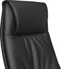 Chaise de bureau en cuir véritable noir Chaise de bureau Voir les images du produit 30