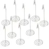 10Pcs Metal Table Card Clips Desktop Metal Business Picture Anteprima dell’immagine prodotto 3