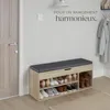 Banc à chaussures NATALYA avec coussin d'assise 104x30x49cm Voir les images du produit 7