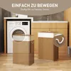 Kosz na pranie HOMCOM z bambusa z pokrywką, 72 l, z Podgląd zdjęcia produktu 9
