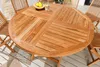 Massiver Gartentisch EMPIRE TEAK Ø120cm natur Teakholz Produktbild-Vorschau 3