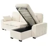 Merax Ecksofa 3-Sitzer mit Schlaffunktion, Stauraum, Produktbild-Vorschau 12
