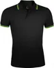 SOLS Hommes Pasadena Tipped Short Sleeve Pique Polo PC2431 Voir les images du produit 1