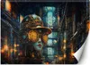 Vlies fototapete Weiblicher Steampunk Abstraktion 350x245 Produktbild-Vorschau 1