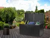 Cassetta da giardino 109 x 51 x 55 cm 270 litri nero Anteprima dell’immagine prodotto 4