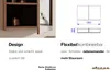 A product image showing a cabinet and a technical drawing with dimensions. Náhľad obrázku produktu