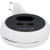A white Blaupunkt power strip with two USB ports and a European plug. Produktbild-Vorschau