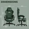 GTPLAYER sedia da gioco Poltrona da gioco ergonomica Sedia Anteprima dell’immagine prodotto 7