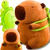 Capybara Plüschtier Kuscheltier mit Rucksack Schildkröte 23 Produktbild-Vorschau 1