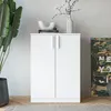 KOMTO Kommode Weiß mit 2 Türen - Kleiner Schrank für Flur, Produktbild-Vorschau 2