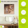 ARTland Leinwandbild Löwen Größe: 70x70 cm Produktbild-Vorschau 2