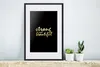 MuchoWow® Gerahmtes Poster Zitate - Motivation - Schwarz - Produktbild-Vorschau 4