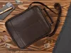 Borsa da uomo in pelle a tracolla marrone Borsa a tracolla Anteprima dell’immagine prodotto 3