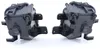 Carparts-Online GmbH Für VW Golf VI 6 GTI GTD 2008-2011 Klarglas Nebelscheinwerfer Schwarz H8 – Seitenprofil und Konturen Náhľad obrázku produktu