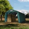 Robuster Weideunterstand 3,3x6 m wetterfeste PVC Plane 800N Produktbild-Vorschau 2
