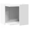 vidaXL Kuweta biała 53x53x51 cm Materiał drewnopochodny Podgląd zdjęcia produktu 1