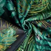 Rideau sur ruban noir Vert 140x270 cm Feuilles botaniques Voir les images du produit 3