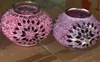 Magnifique lampadaire turc violet, fuchsia et rose avec 7 Voir les images du produit 4