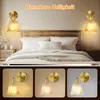2x applique murale vintage dorée sans perçage avec batterie Voir les images du produit 4