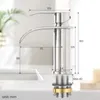 Wasserfall Waschtischarmatur, 304 Edelstahl Gebürstet, Produktbild-Vorschau 3
