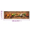 vidaXL Küchenteppich Waschbar Gewürze 45x150 cm Samt Produktbild-Vorschau 4