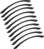 A set of black cabinet handles arranged in a diagonal pattern against a white background. Produktbild-Vorschau