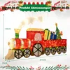 COSTWAY Weihnachtszug beleuchtet, 215cm Weihnachtsdeko mit Produktbild-Vorschau 3