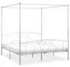 vidaXL Himmelbett-Gestell Weiß Metall 180 x 200 cm Produktbild-Vorschau 5