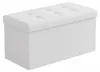 Relaxdays Sitzbank, Stauraum, Stoff, faltbar, gepolstert, Produktbild-Vorschau 8