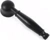 A black shower head on a white background. Produktbild-Vorschau