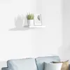 vidaXL Plovoucí police ve vysokém lesku bílá 40x23x3,8 cm Náhled obrázku produktu 2
