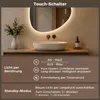 S'AFIELINA Badezimmerspiegel mit LED-Beleuchtung, 60 x 70 Produktbild-Vorschau 8