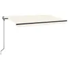 vidaXL Automatische Markise mit LED & Windsensor 400x350 cm Produktbild-Vorschau 11