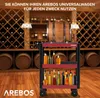 AREBOS servisní vozík 3 přihrádky červený/černý | 18dílná Náhled obrázku produktu 4