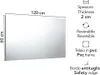 Specchio da parete rettangolare 120x60cm con bordo filo Anteprima dell’immagine prodotto 2