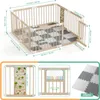 Parc pour bébé XMTECH, pliable, en bois, 8 éléments, Voir les images du produit 2