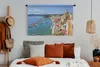 MuchoWow® Wandteppich Wandbehang Boot - Meer - Haus - Produktbild-Vorschau 4