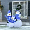 Kerstdecoratie in de vorm van een sneeuwpop, met Productafbeelding-voorbeeld 4
